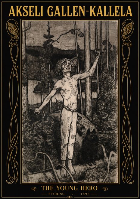 Akseli Gallen-Kallela The Young Hero No2 - Poster