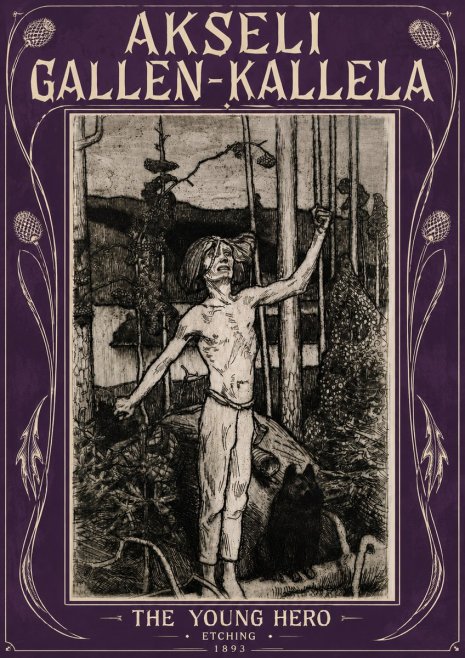 Akseli Gallen-Kallela The Young Hero No5 - Poster