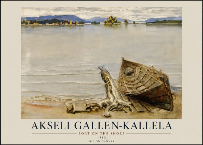 Akseli Gallen-Kallela Boat on the Shore No3 - Poster