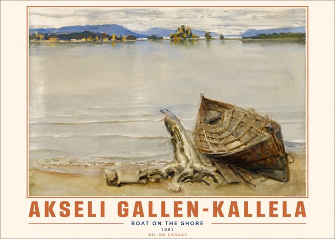 Akseli Gallen-Kallela Boat on the Shore No4 - Poster