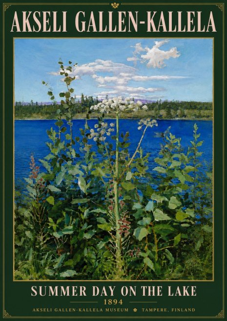Akseli Gallen-Kallela Summer Day on the Lake No5 - Poster