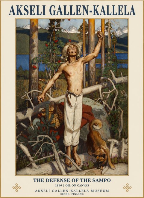 Akseli Gallen-Kallela The Defense of the Sampo No1 - Poster