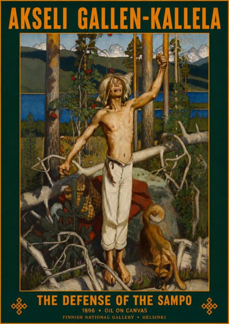 Akseli Gallen-Kallela The Defense of the Sampo No2 - Poster