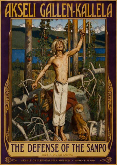 Akseli Gallen-Kallela The Defense of the Sampo No3 - Poster