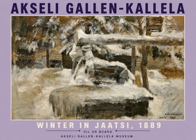 Akseli Gallen-Kallela Winter in Jaatsi, 1889 No6 - Poster