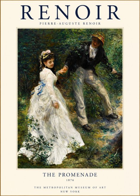 Renoir The Promenade No1 - Poster