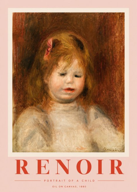 Renoir Portrait of a Child No2 - Poster