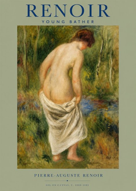 Renoir Young Bather No2 - Poster