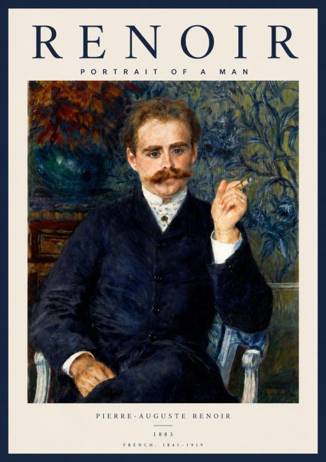 Renoir Portrait of a Man No4 - Poster