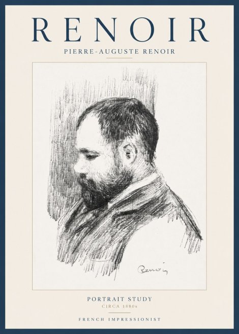 Renoir Portrait Study No2 - Poster