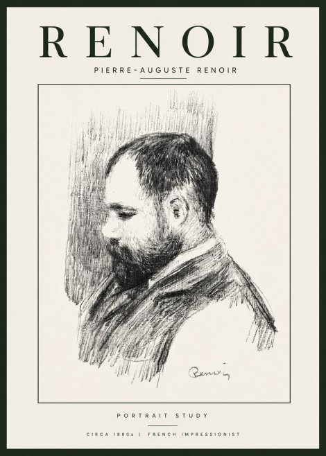 Renoir Portrait Study No6 - Poster