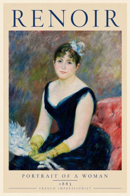 Renoir Portrait of a Woman No2 - Poster