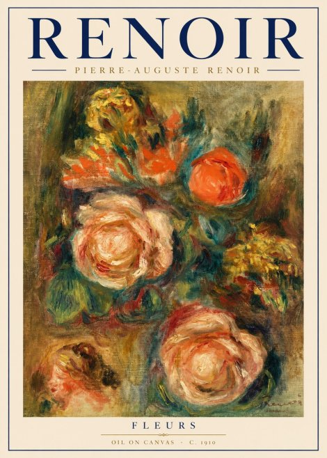 Renoir Fleurs No3 - Poster