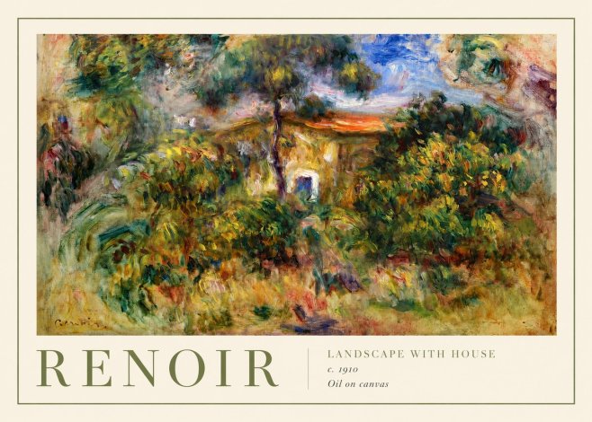 Renoir Landscape with House No2 - Poster