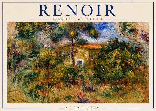 Renoir Landscape with House No3 - Poster