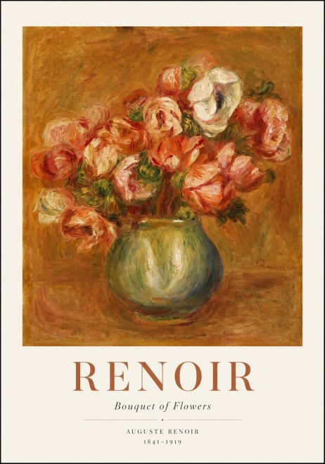 Renoir Bouquet of Flowers No1 - Poster