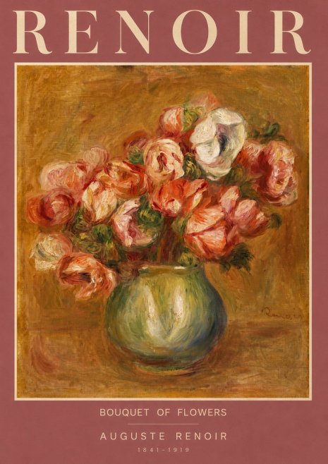 Renoir Bouquet of Flowers No2 - Poster