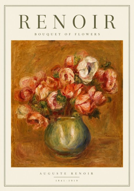 Renoir Bouquet of Flowers No3 - Poster
