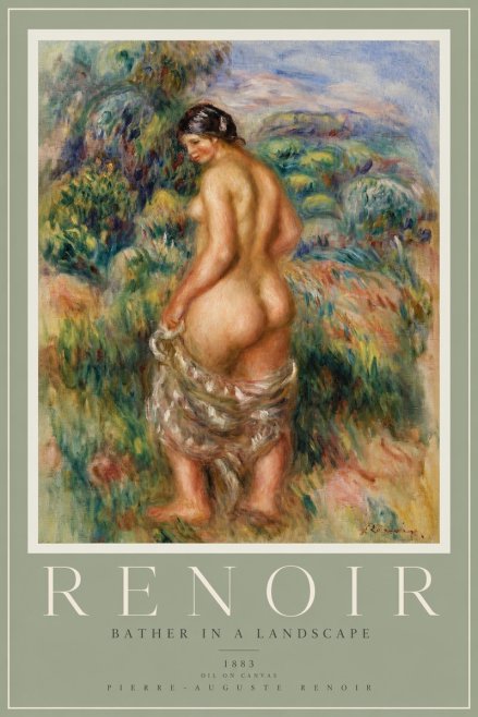 Renoir Bather in a Landscape No2 - Poster
