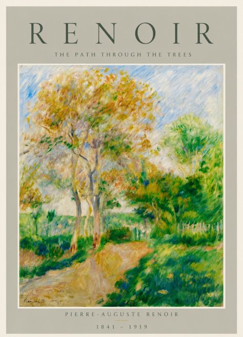 Renoir The Path Through the Trees No5 - Poster