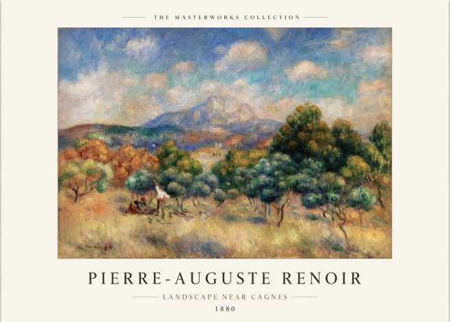 Renoir Landscape Near Cagnes No1 - Poster