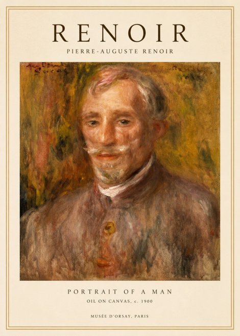 Renoir Portrait of a Man No1 - Poster