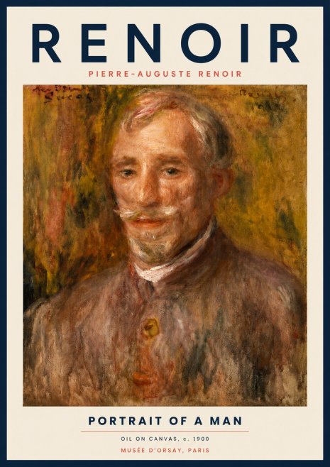 Renoir Portrait of a Man No3 - Poster