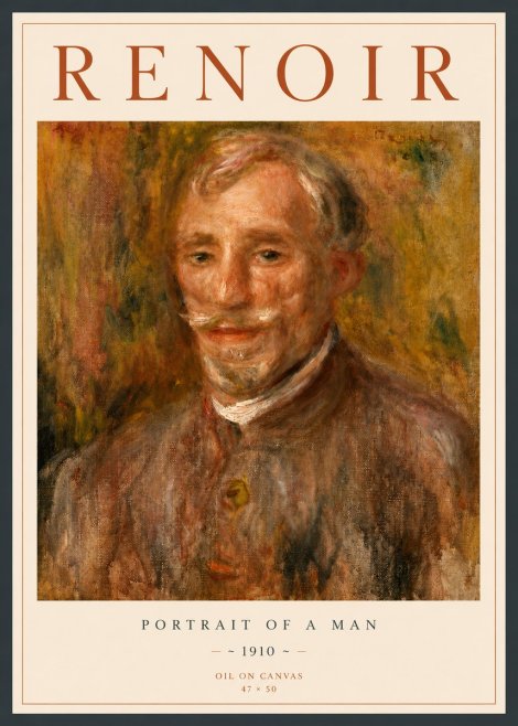 Renoir Portrait of a Man No4 - Poster