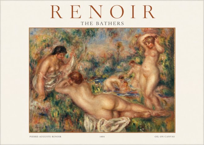 Renoir The Bathers No1 - Poster