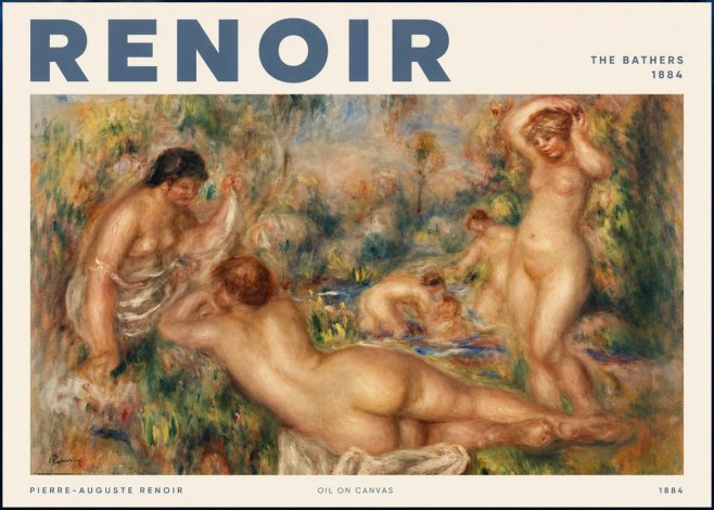 Renoir The Bathers No2 - Poster