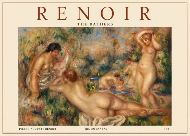 Renoir The Bathers I No3 - Poster