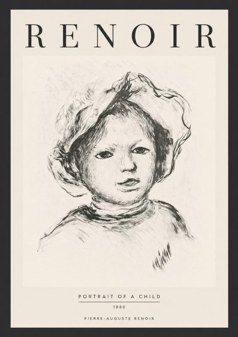 Renoir Portrait of a Child No6 - Poster