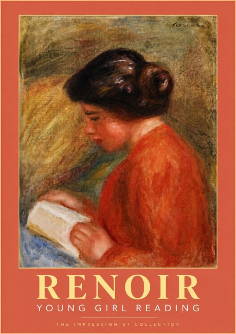 Renoir Young Girl Reading No2 - Poster