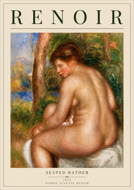 Renoir Seated Bather No6 - Poster
