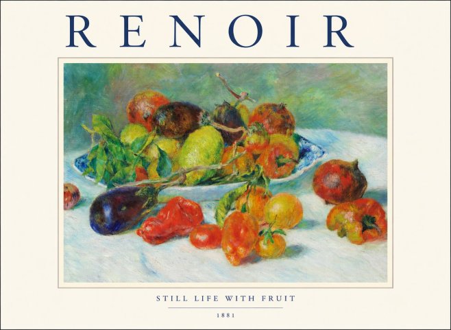 Renoir Still Life with Fruit No1 - Poster