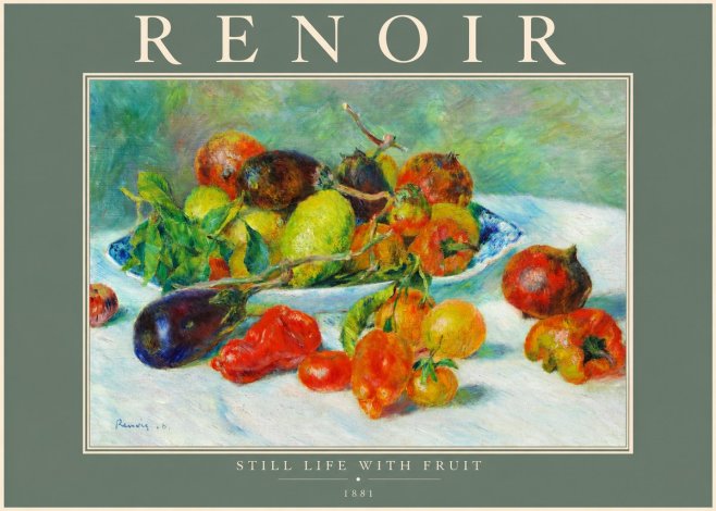 Renoir Still Life with Fruit No2 - Poster