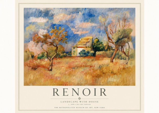 Renoir Landscape with House No3 - Poster