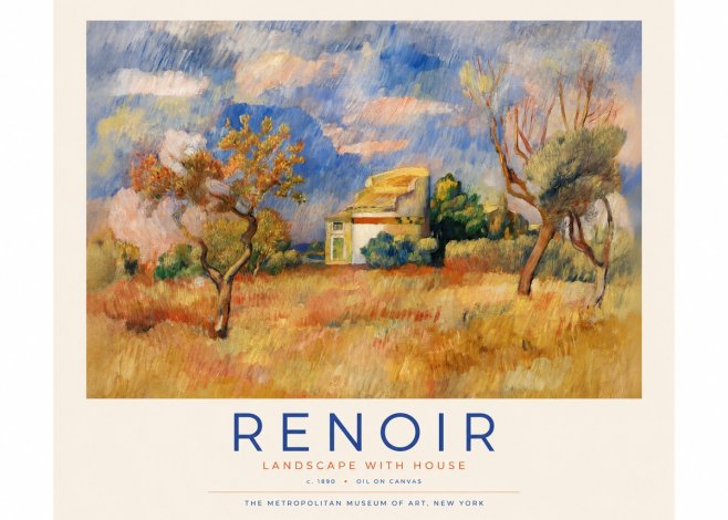 Renoir Landscape with House No4 - Poster