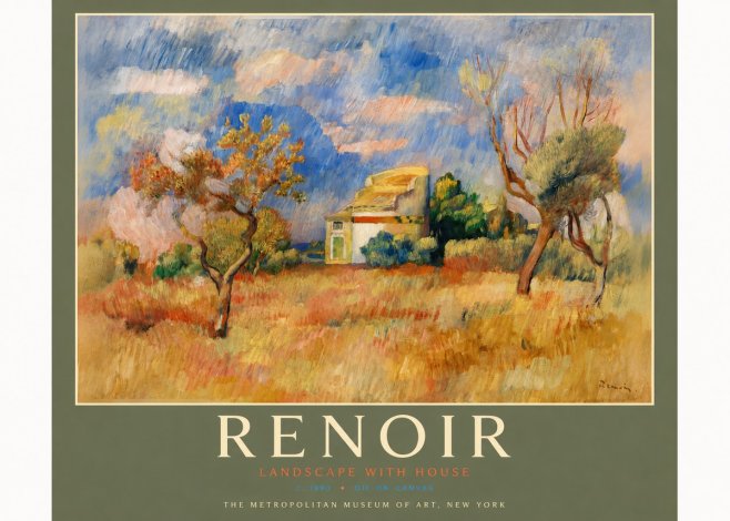 Renoir Landscape with House No5 - Poster