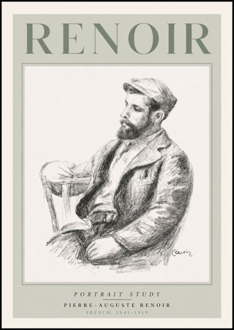 Renoir Portrait Study No3 - Poster
