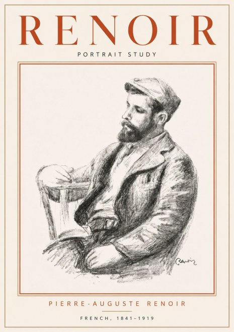 Renoir Portrait Study No4 - Poster