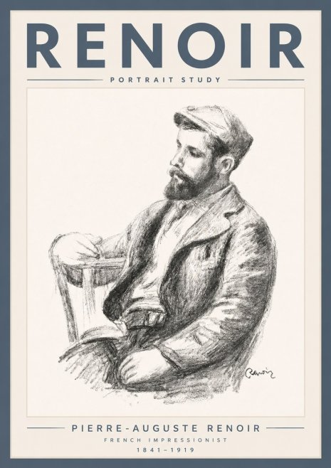 Renoir Portrait Study No5 - Poster