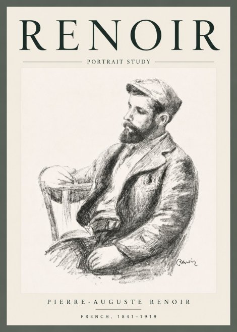Renoir Portrait Study No6 - Poster