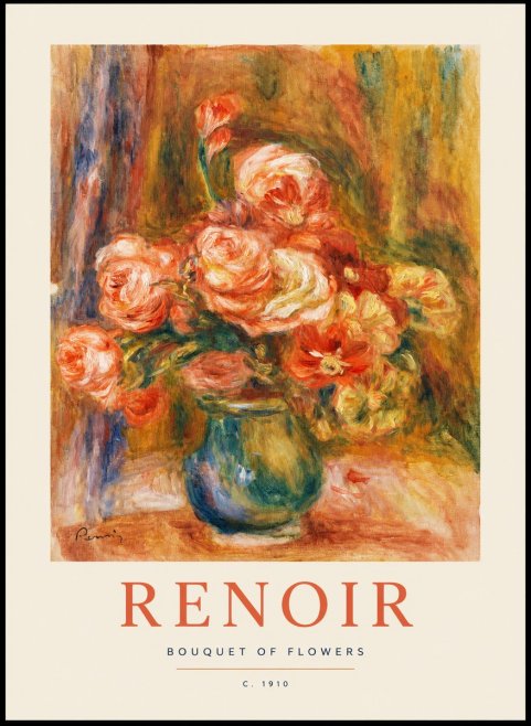 Renoir Bouquet of Flowers No1 - Poster