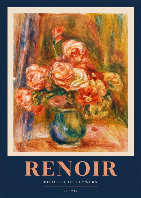 Renoir Bouquet of Flowers No2 - Poster