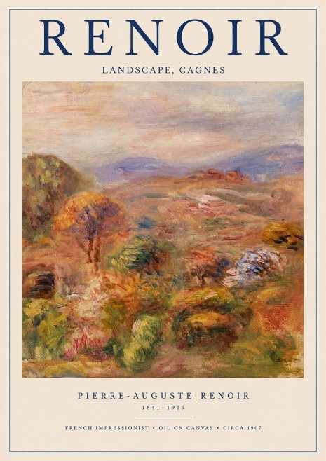 Renoir Landscape, Cagnes No1 - Poster