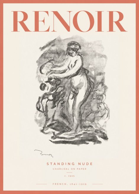 Renoir Standing Nude No2 - Poster