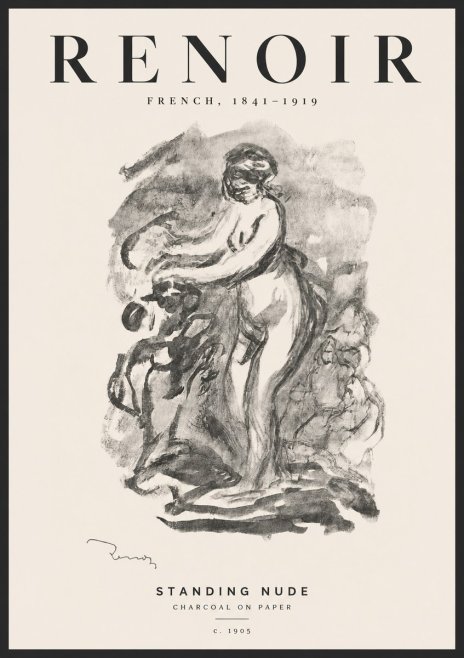 Renoir Standing Nude No4 - Poster
