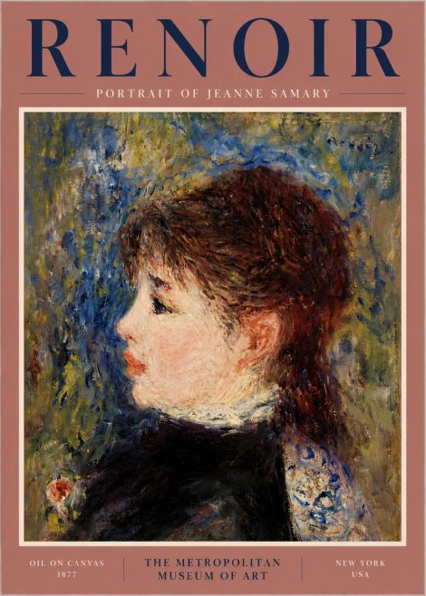 Renoir Portrait of a Young Woman No4 - Poster