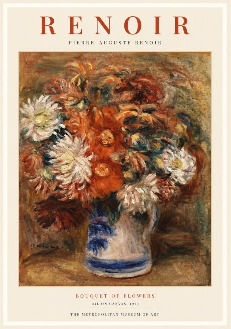 Renoir Bouquet of Flowers No1 - Poster